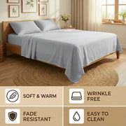 Bamboo Cooling Bed Sheet Set – Night Sweat Relief for Perimenopause Sleep