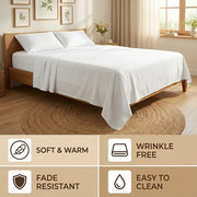 Bamboo Cooling Bed Sheet Set – Night Sweat Relief for Perimenopause Sleep