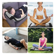 Acupressure Mat & Pillow Set – Stress, Back Pain & Sleep Relief for Women